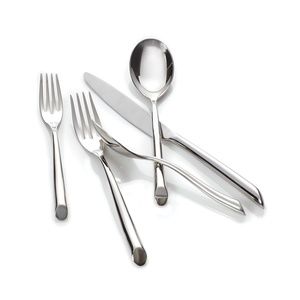 Nambe Flatware   Ten 5 piece place settings + two Hostess Serving sets